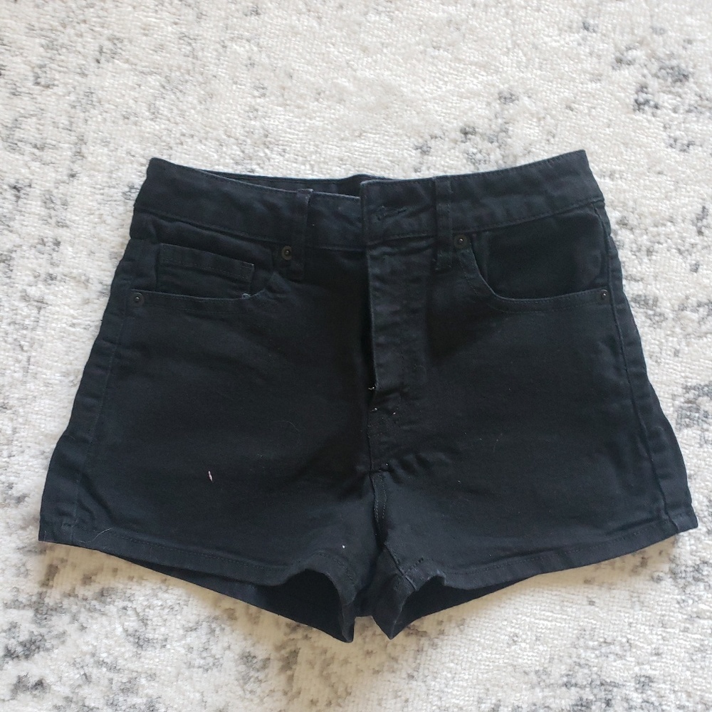 Black high waisted shorts
